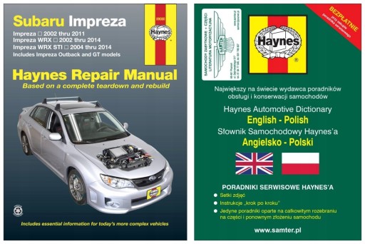 Subaru Impreza / WRX / STI (2002-2014) Haynes 24h руководство по ремонту