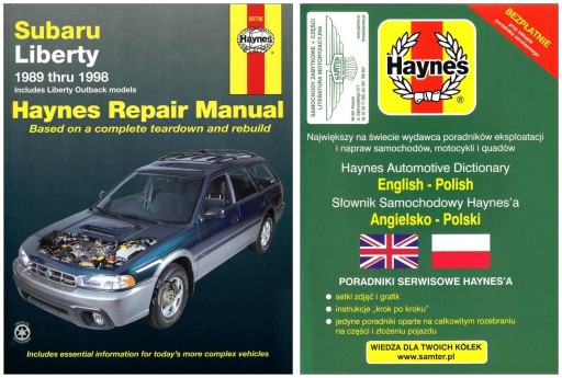 Subaru Liberty Outback (1989-1998) Haynes керівництво по ремонту + БЕЗКОШТОВНО 24 години