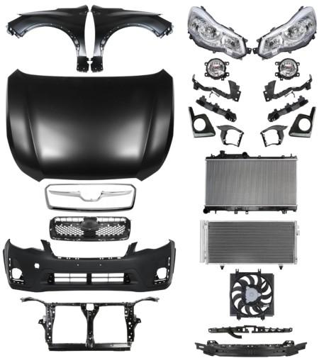 3881 - Subaru XV 16 - Ремень капота, бампера и крыла КОМПЛЕКТ ДЕТАЛЕЙ