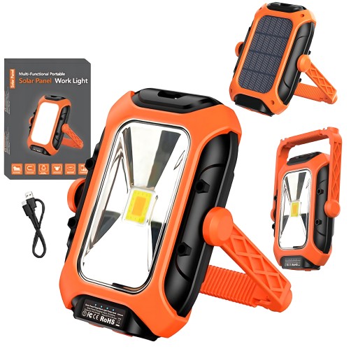 Лампа для мастерской Superfire с солнечной панелью Gm05, 500 лм, дальность 100 м