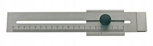 Прецизионный стальной штангенциркуль диаметром 200 мм с плоским ползунком.