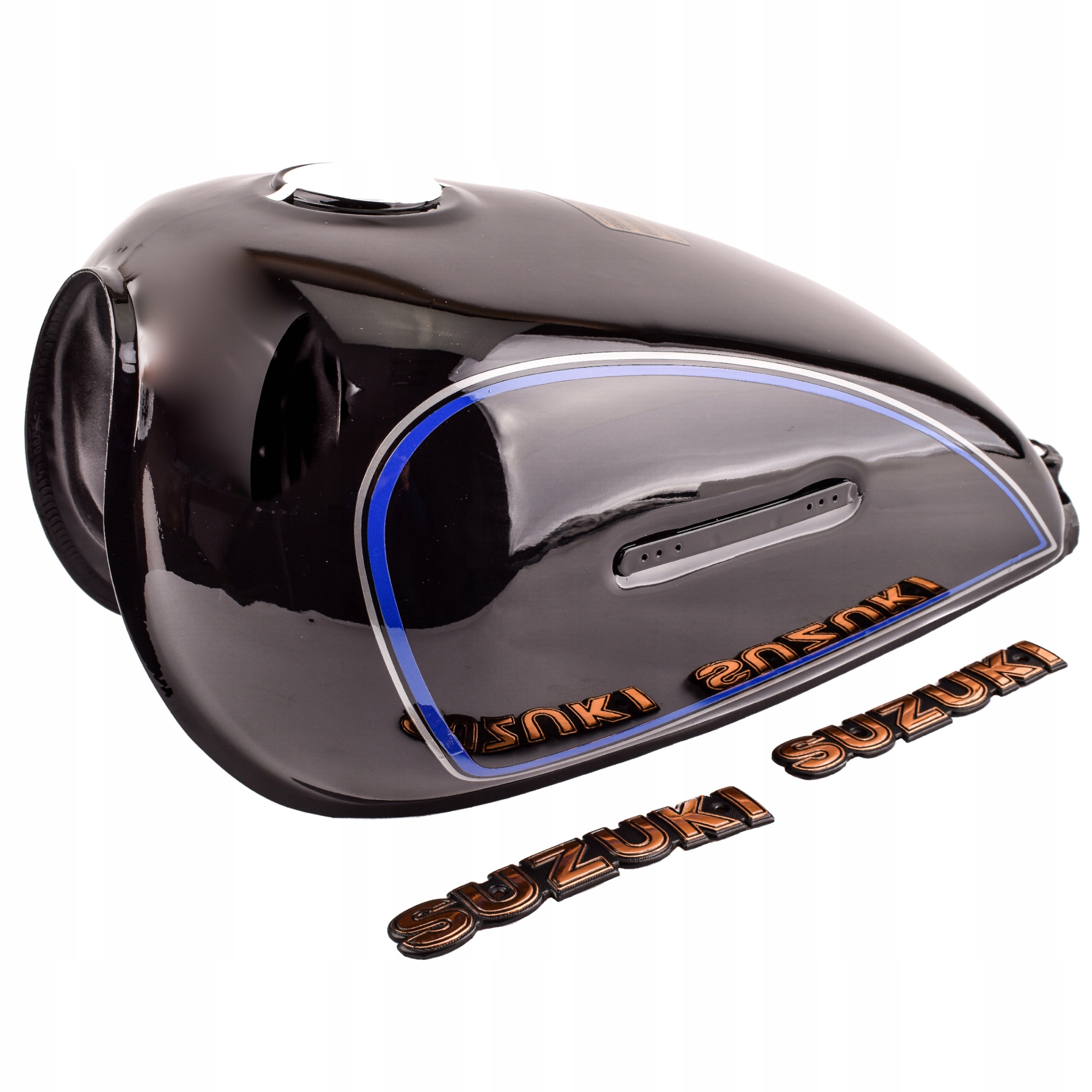 022051044566-9898-88 - Suzuki GN125 топливный бак + 2X SUZUKI эмблема