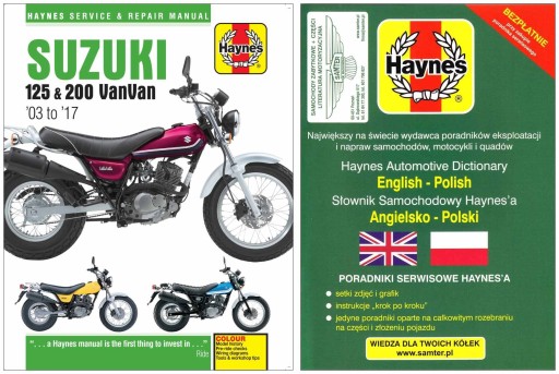 Suzuki RV125 RV200 VanVan (2003-2017) Haynes руководство по ремонту + БЕСПЛАТНЫЕ 24 часа