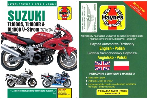 Suzuki TL1000 DL1000 V-Strom (97-04) Haynes руководство по ремонту + БЕСПЛАТНЫЕ 24 часа