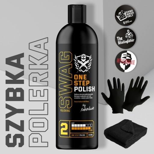 Паста Swag ONE STEP POLISH Среднеабразивная паста Полировщик за один шаг 500мл