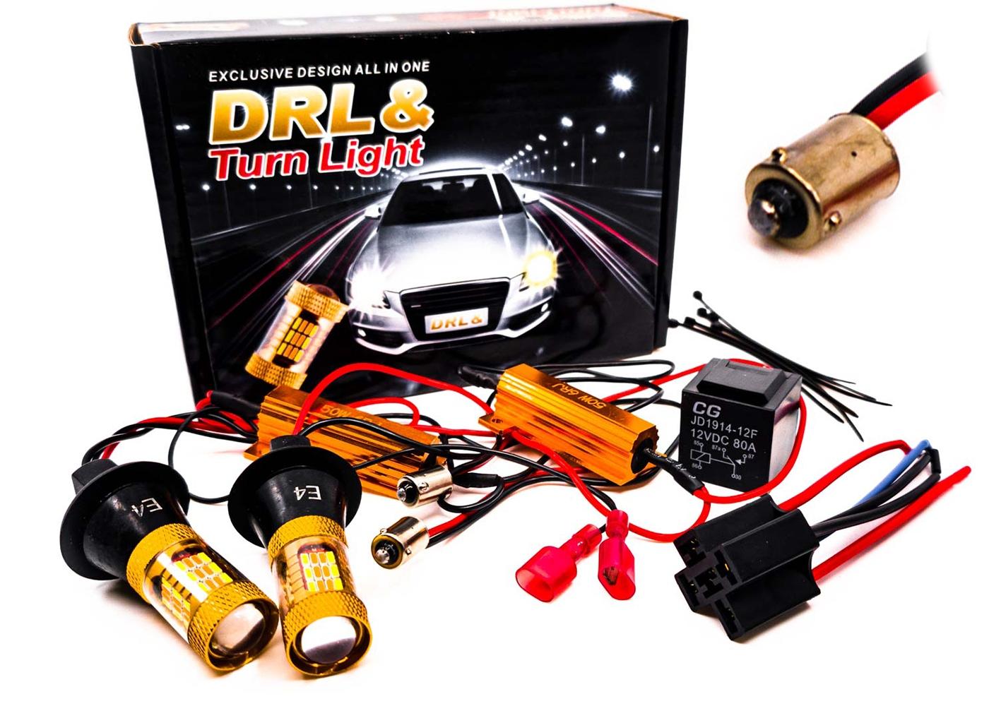 Дневные ходовые огни + DRL 2в1 1156