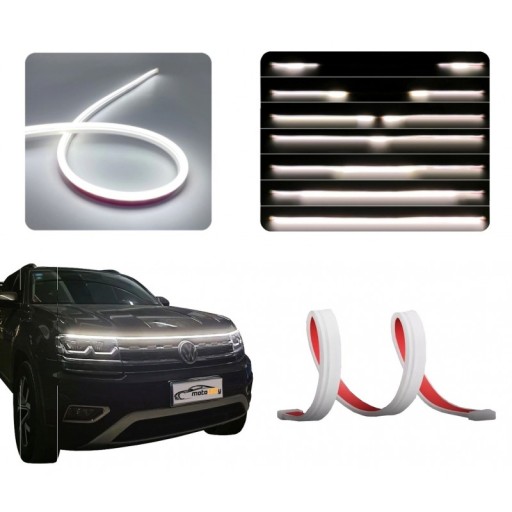 1086 - Дневные ходовые огни под капотом 150 см DRL LED 12V + WOW