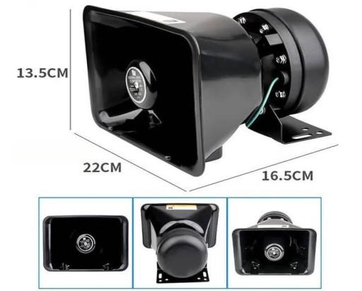 9T-200W - 9-тонний сигнал з мікрофоном 200 Вт