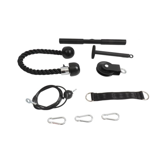 Система блоків для домашніх вправ на біцепс, трицепс і спину