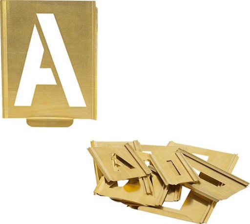 Шаблон розмітки А-шрифт висотою 20мм TURNUS