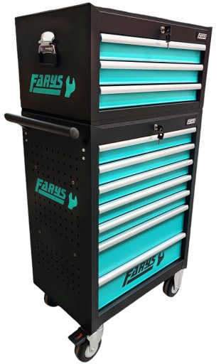 Шкаф для мастерской, зеленая тележка для инструментов FR4045 + удлинитель