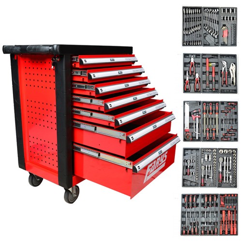 Шкаф для мастерской с инструментами, тележка с оборудованием, 196 шт. FR4031 АКЦИЯ