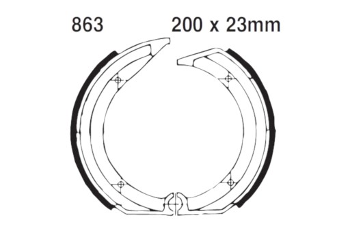 863 - Тормозные колодки EBC 863 BMW K 75