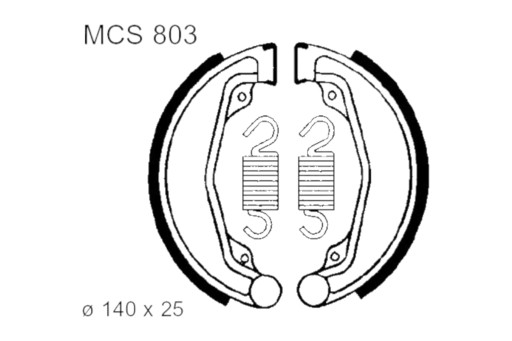 MCS803 - Гальмівні колодки TRW Lucas MCS 803