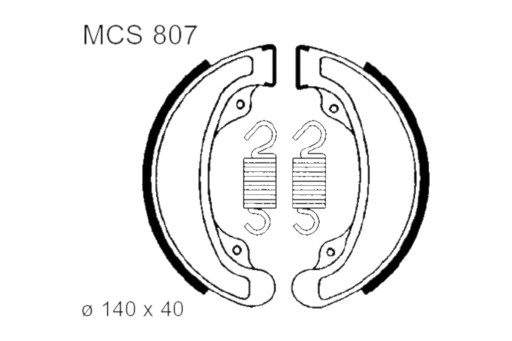 MCS807 - Тормозные колодки TRW Lucas MCS 807