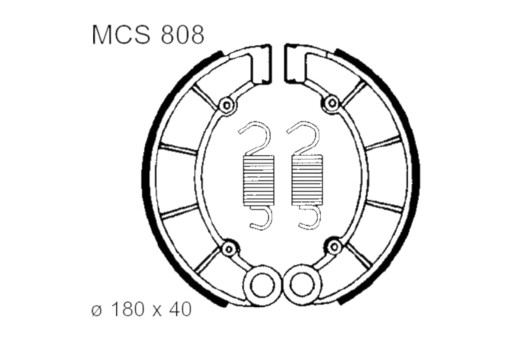 MCS808 - Тормозные колодки TRW Lucas MCS 808