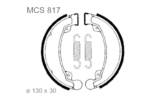 MCS817 - Тормозные колодки TRW Lucas MCS 817 Honda CB 125 CM 125 Daelim VT 125