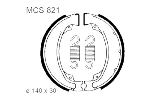 MCS821 - Тормозные колодки TRW Lucas MCS 821