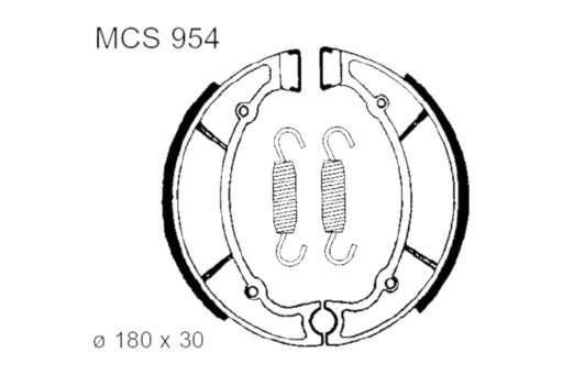 MCS954 - Тормозные колодки TRW Lucas MCS 954