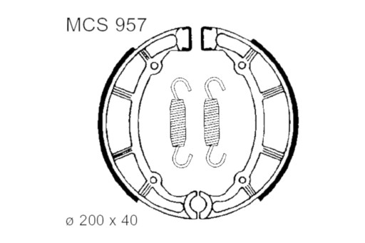 MCS957 - Тормозные колодки TRW Lucas MCS 957