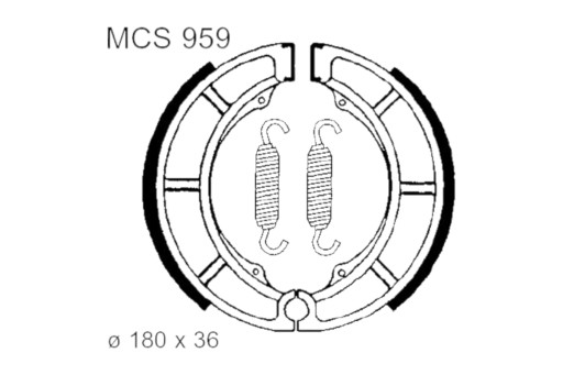 MCS959 - Тормозные колодки TRW Lucas MCS 959