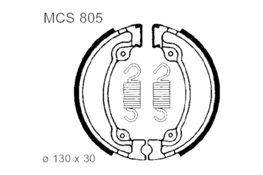 MCS805 - Тормозные колодки TRW MCS 805 Honda XL 500 600 VT NES 125 CA 125 Rebel