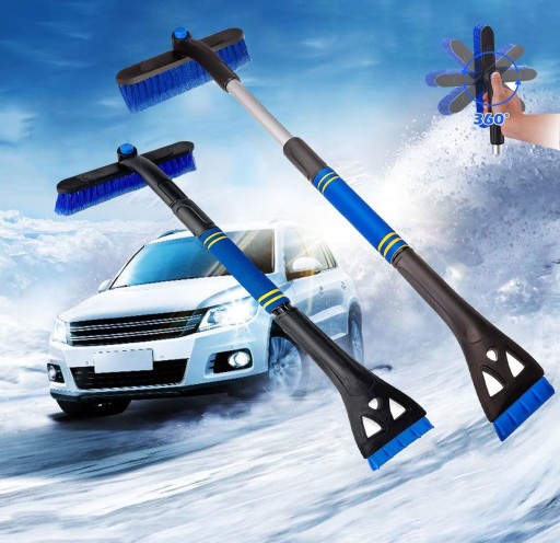 Щітка для чищення автомобіля 3 в 1, скребок для льоду і щітка