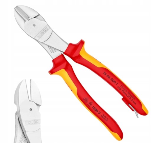 Бокорізи 200 мм Ізольована електрика 1 кВ VDE KNIPEX 74 06 200 T