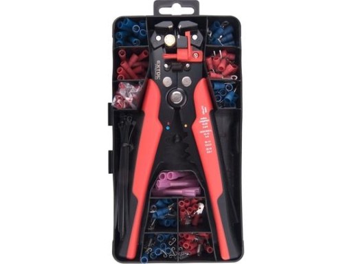 EXTOL PREMIUM Щипцы для зачистки/обжима и наконечники, набор