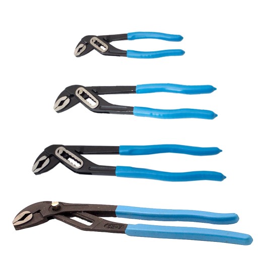 Регулируемые плоскогубцы 175 мм + 250 мм + 300 мм + 400 мм