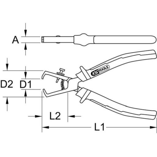 Регулируемые клещи KS Tools 115.2011