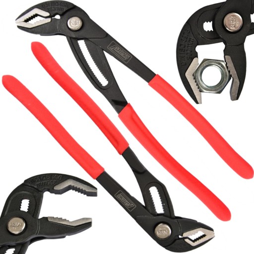 Регульовані плоскогубці для труб 250 мм + 300 мм Кобра гайковий ключ FR4580 + FR4581