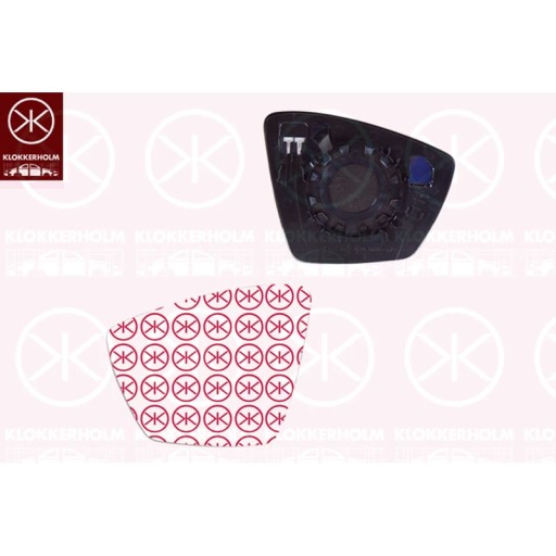 Скло дзеркала, зовнішнє дзеркало KLOKKERHOLM 75381061