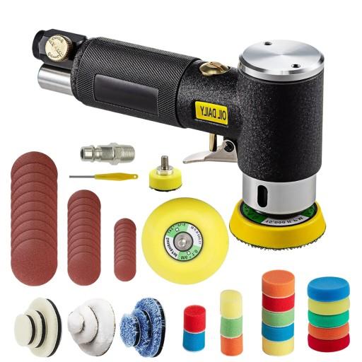 Пневматический угловой автомобильный полировщик 1/2/3 дюйма + набор губок