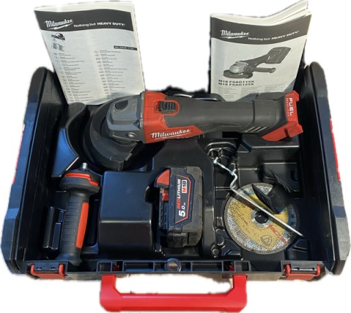 Аккумуляторная угловая шлифовальная машина Milwaukee 1200 Вт, 18 В.