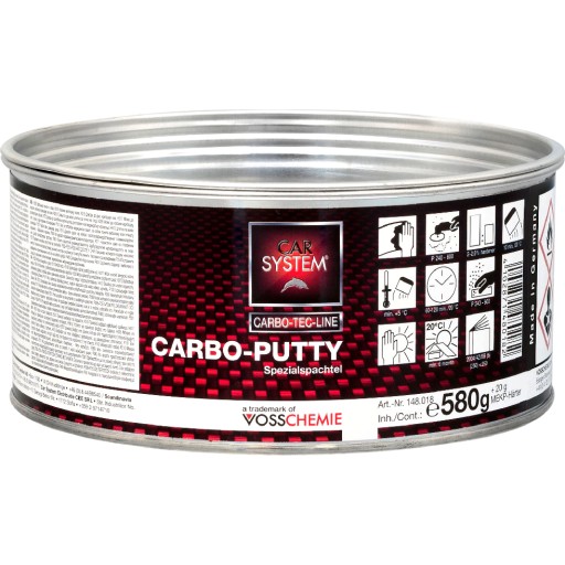 Прозрачная шпатлевка CARSYSTEM Carbo-Putty Kpl