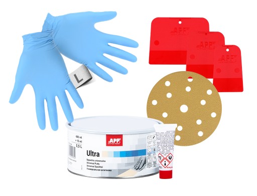 УЛЬТРА универсальная шпаклевка с добавками отвердителя 500мл | КОМПЛЕКТ ПРИЛОЖЕНИЯ