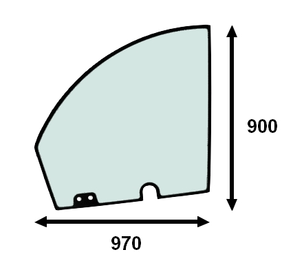 Стекло двери верхнее Claas Scorpion 635 732 736 741 746 756 1033