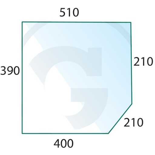 15413693 - Скло задніх дверей прозоре для Trac 65/70, 700, 800,