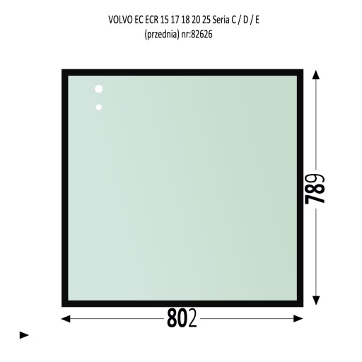 17482626 - Ветровое стекло Volvo EC 15 18 20 27 Серии D / E Ecr25D