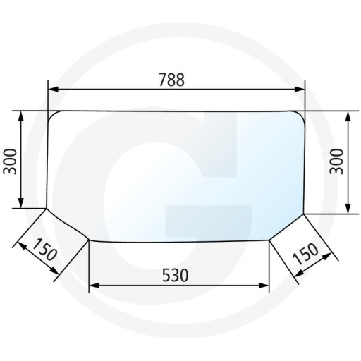 7700007528 - Заднє нижнє скло Renault 7700007528