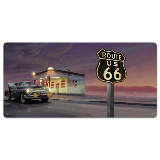 30x56 Route 66 Diner вывеска, табличка подарок США