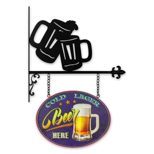 3D вивіска, 43х65, Холодне пиво, лист подарунковий, хіт в США