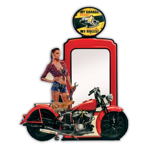 3D вивіска, Велике дзеркало, 66 х 82, Ремонт, листовий метал, подарунковий хіт США