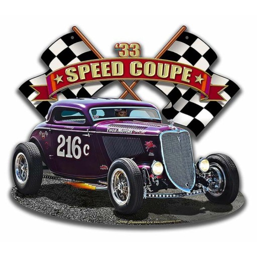 Вывеска 40 x 35, 1933 Speed Coupe 2, США хит подарок