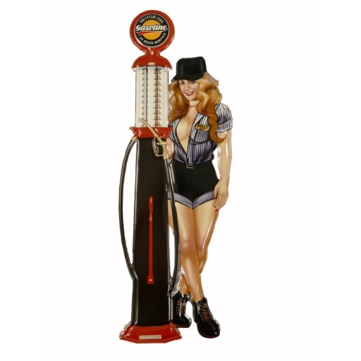 Вывеска табличка Gas Pump Service Girl, подарок