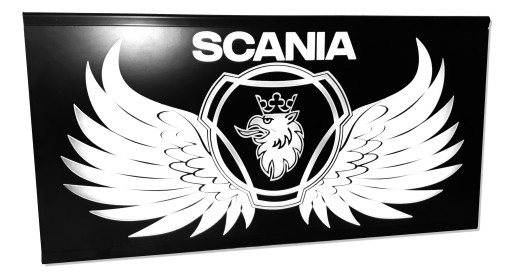 Світлодіодна дошка TIR для задньої частини над ліжком Scania гриф логотип 60x30cm для кабіни 24V