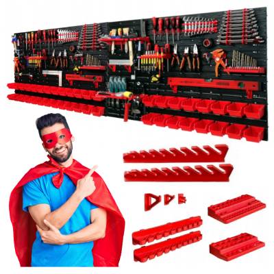 ІНСТРУМЕНТАЛЬНА ДОШКА WORKSHOP СТІНОРІЗ З ГАРАЖНИМИ КОНТЕЙНЕРАМИ 240X80