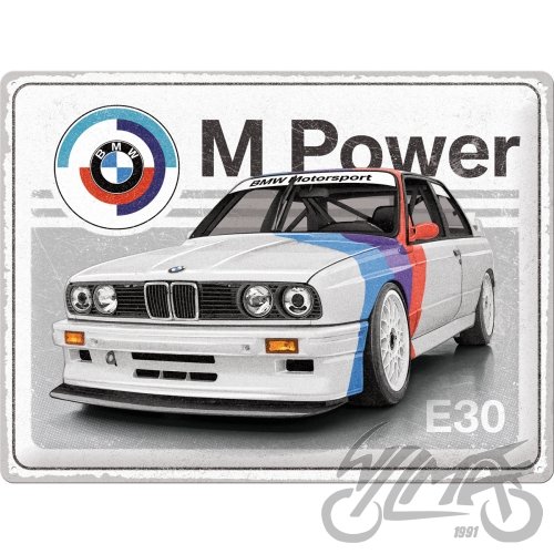 NAR23352 - ПЛАКАТ 30x40 BMW M-POWER E30 SPORT 23352