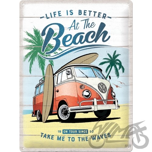 NAR63441 - ПЛАКАТ 30x40 VW BULLI-BEACH META 63441